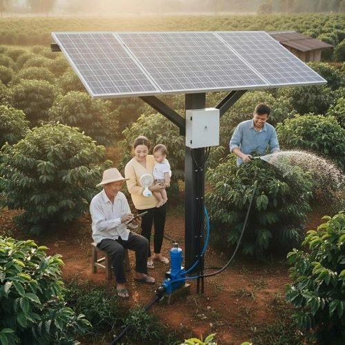 máy bom tưới cà phê